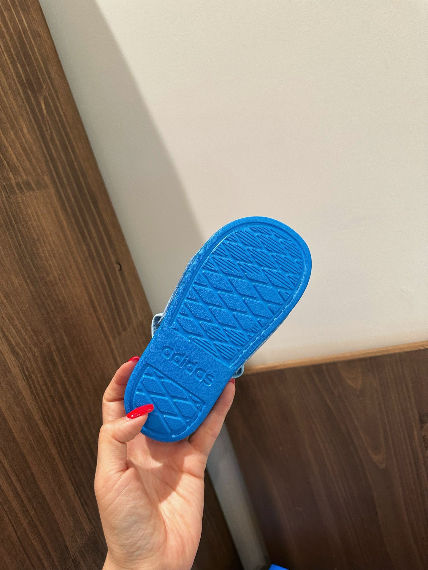 Adidas parent-child sandals" blue"
