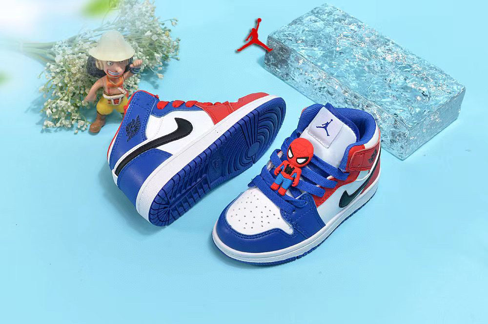 Jordan cartoon doll version children's shoes" blue, red"