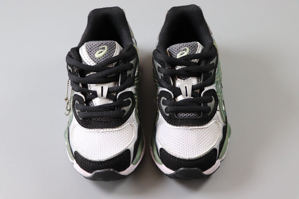 Asics Gel-NYC Professional"   white, black, dark & light  green"