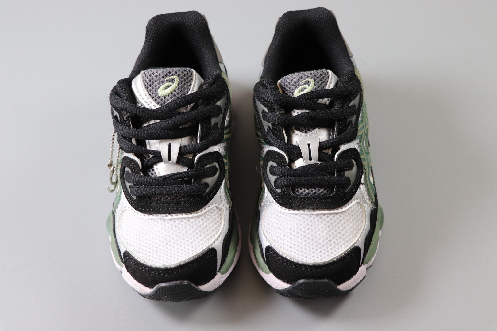 Asics Gel-NYC Professional"   white, black, dark & light  green"