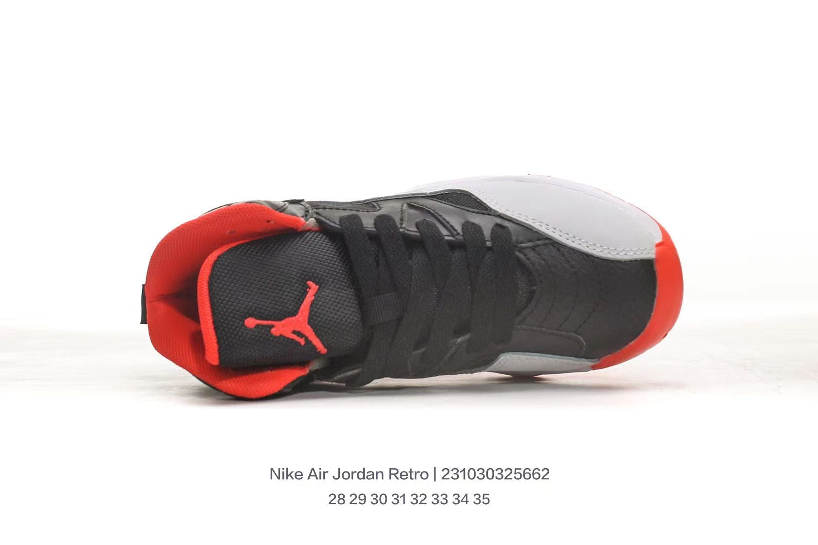 Jordan 612 series" black, red, light gray/ white"