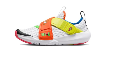 Nike Little UFO Large Mesh Velcro Children's Shoes" white, orange"
