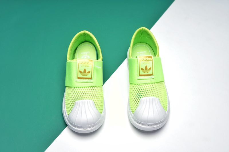 AD one-step soft shell mesh bandage shoes" yellow/ lime green with white"