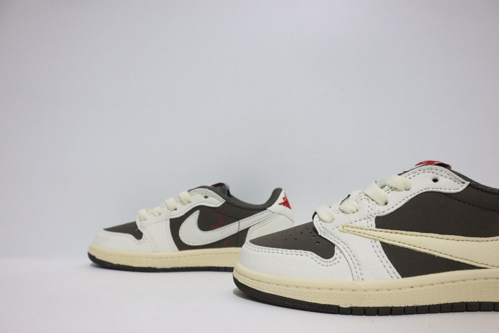 Jordan low-top hook series" white, cream, dark olive green"
