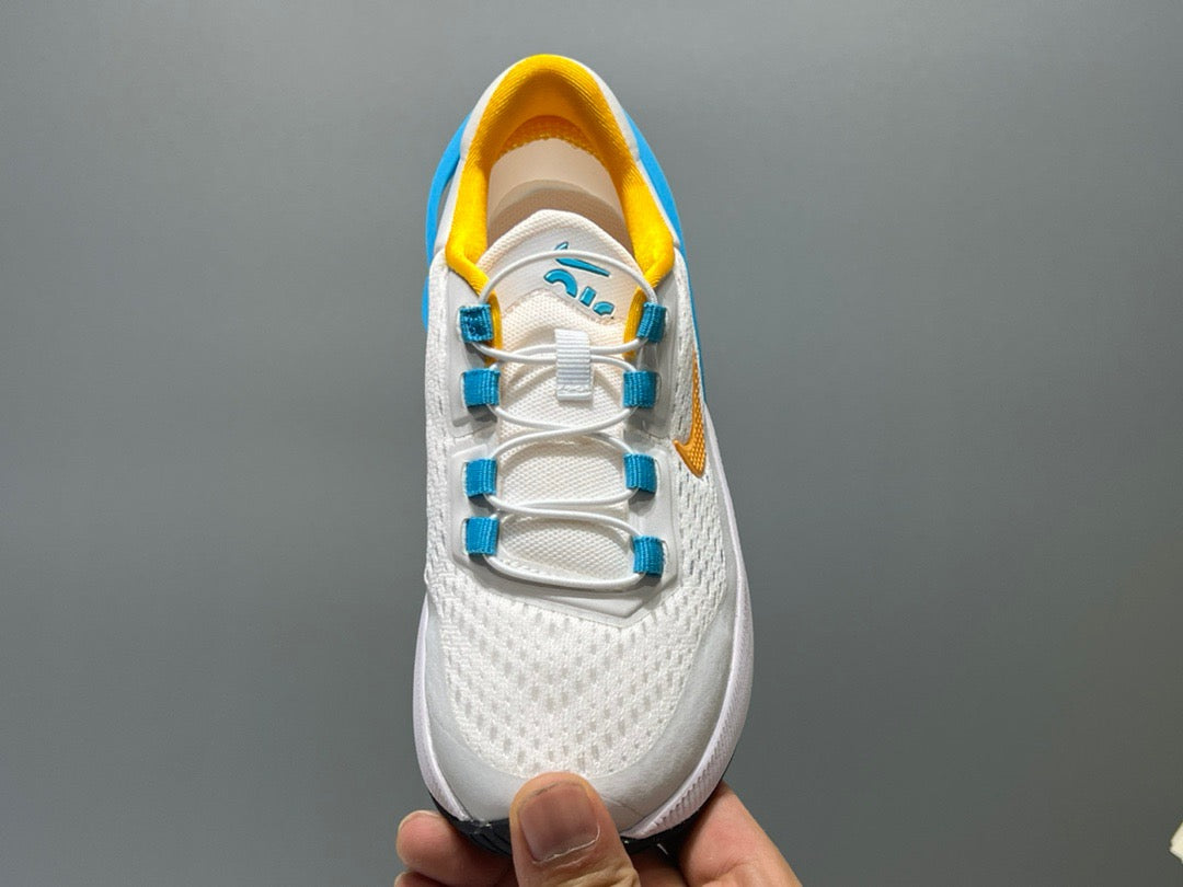Nike 270 third generation elastic band air cushion children's shoes" white, blue"
