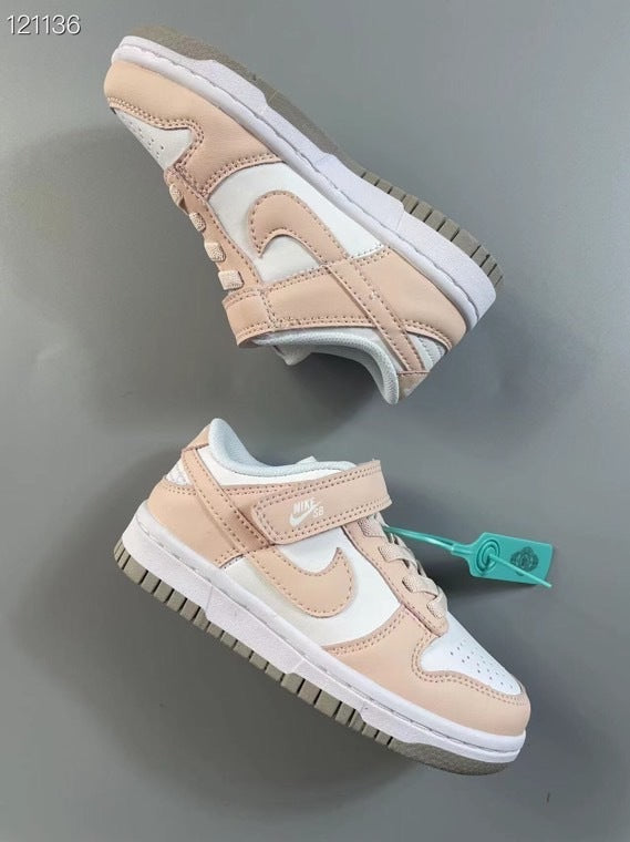 Nike SB single buckle sneakers" white, light pink"