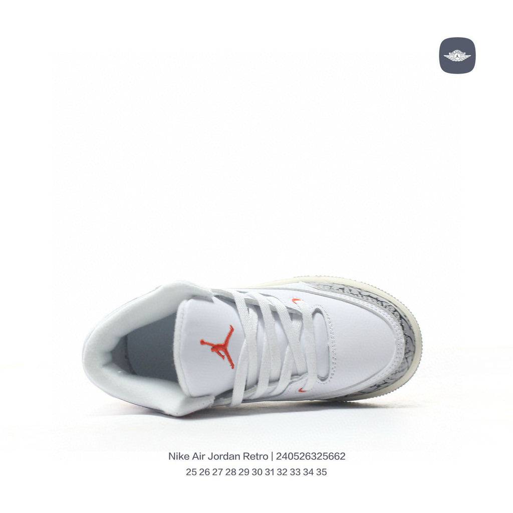 Joe 3" white, cream, orange"