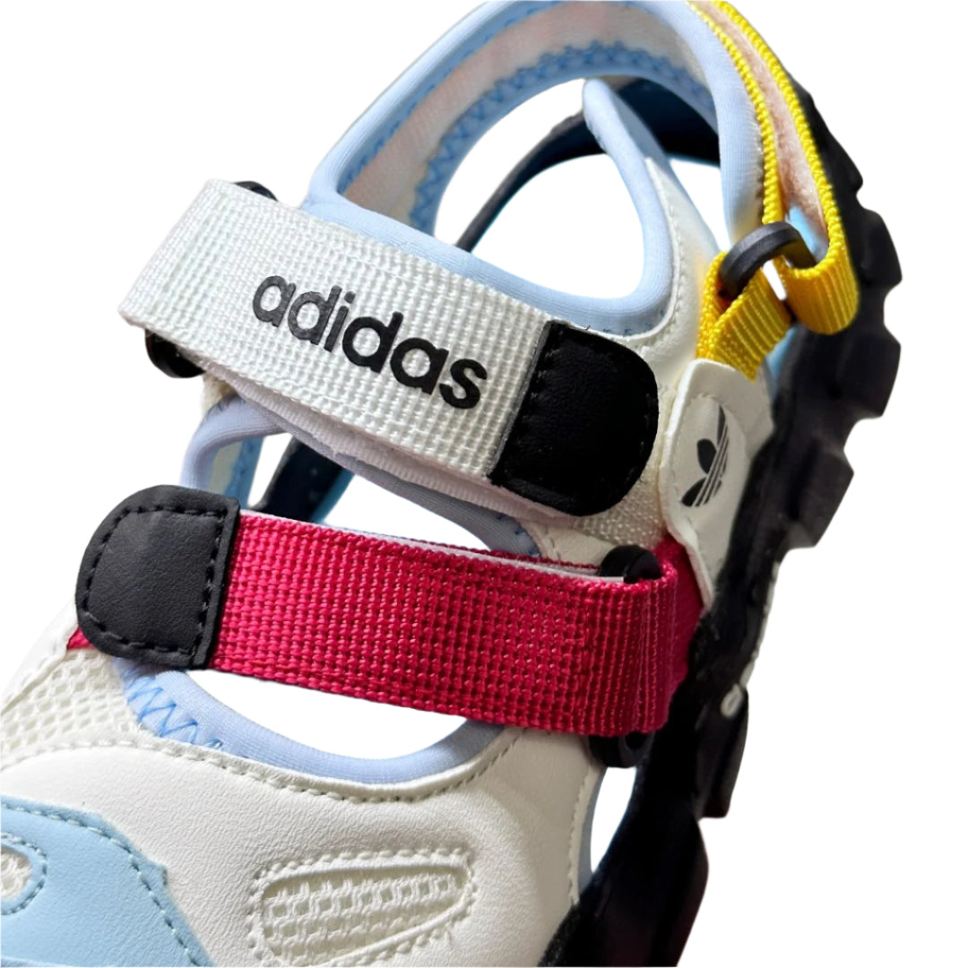 Adidas children's conch beach sandals" white, blue"