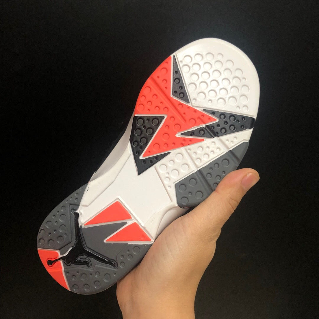 Jordan 7" white, orange"