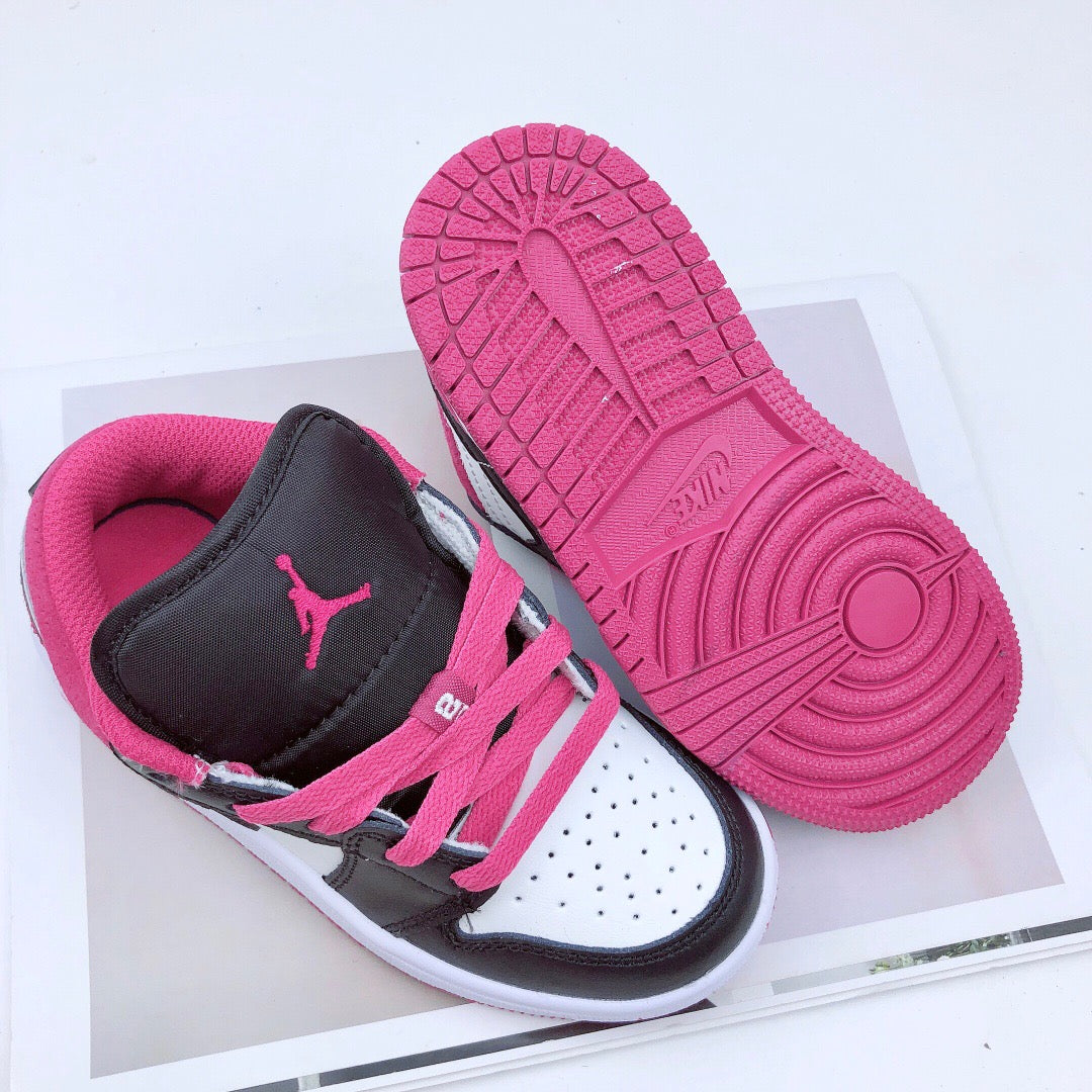 Joe 1 low-top elastic buckle parent-child shoe" pink"