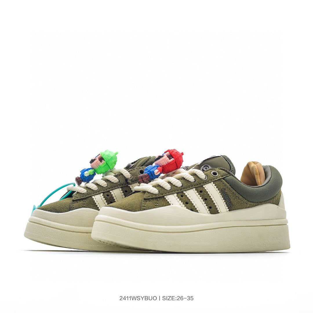Bad Bunny x Adidas Originals Forum Low Bad Bunny" dark khaki"