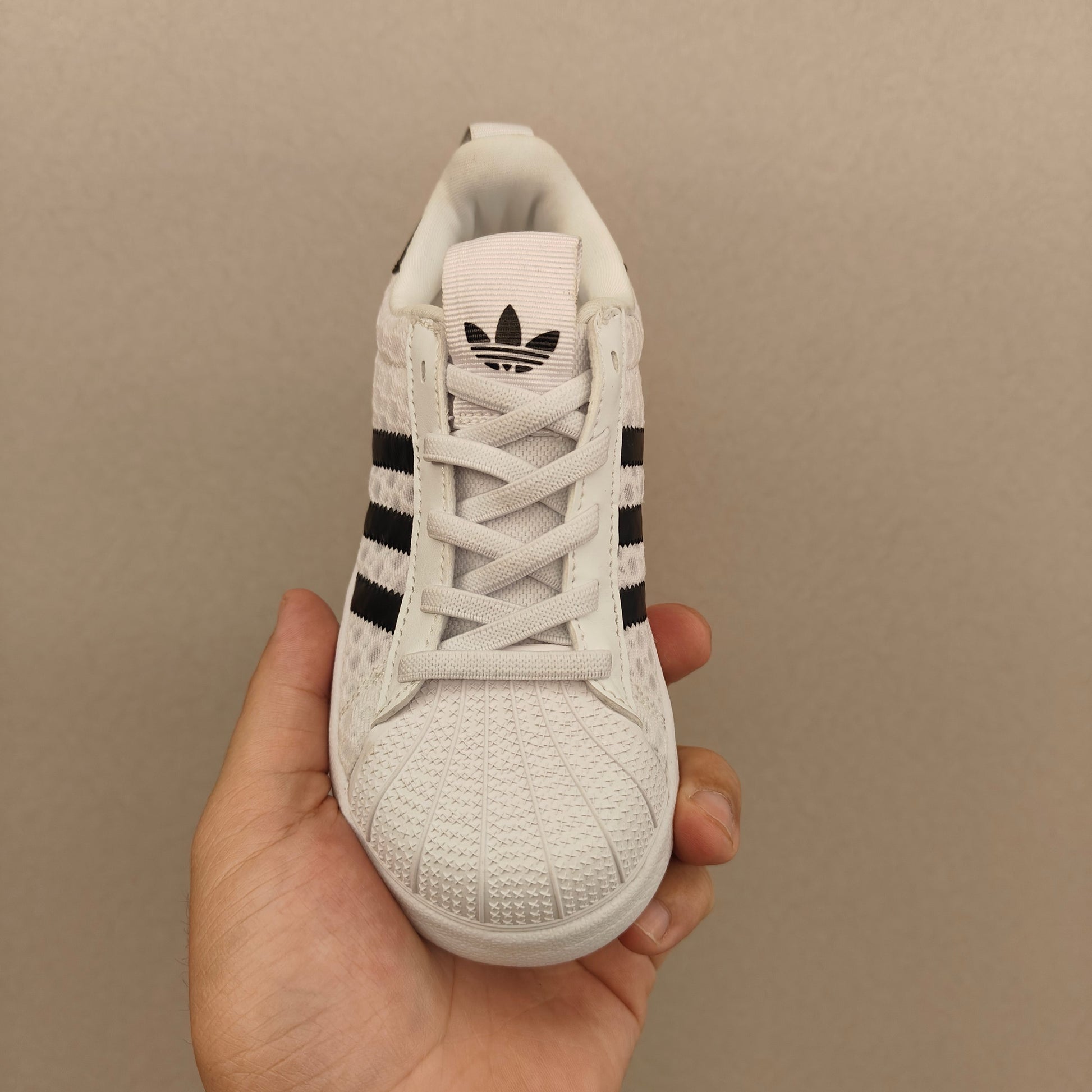 shell toe second generation" white"