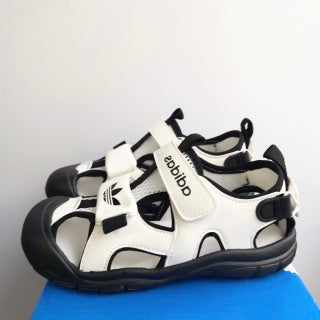 Adidas Velcro Stream Tracing Soft-soled Children's Beach Sandals" white, black"