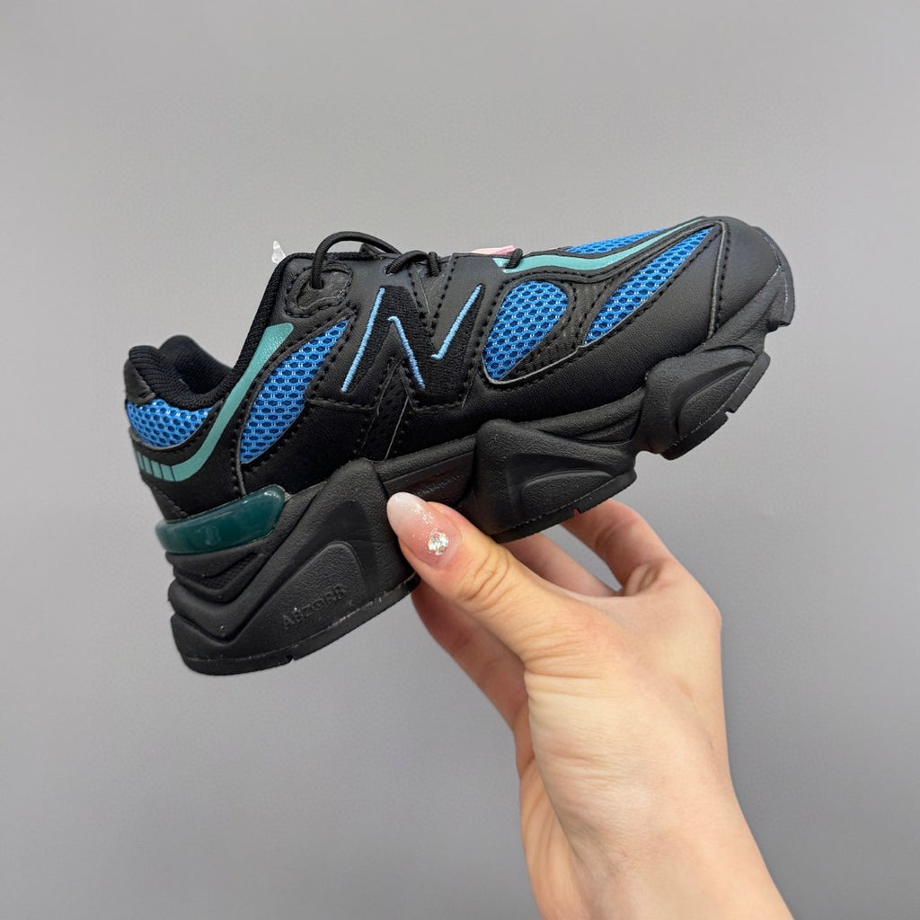 New Balance 9060 series retro versatile dad style elephant" black, blue"