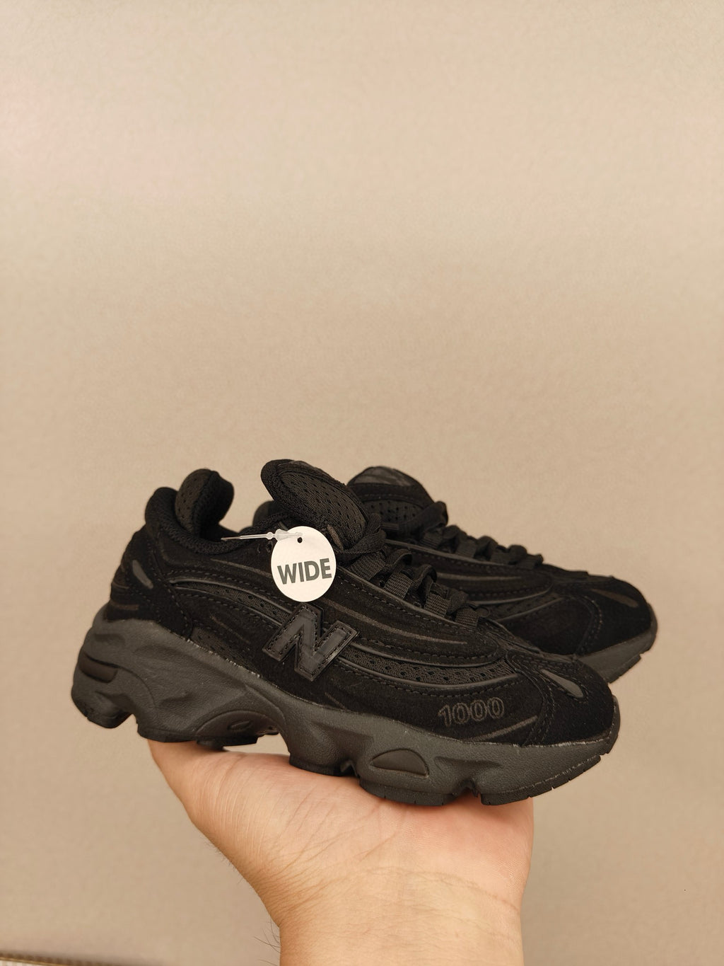NB1000 lace-up children's shoes" black"