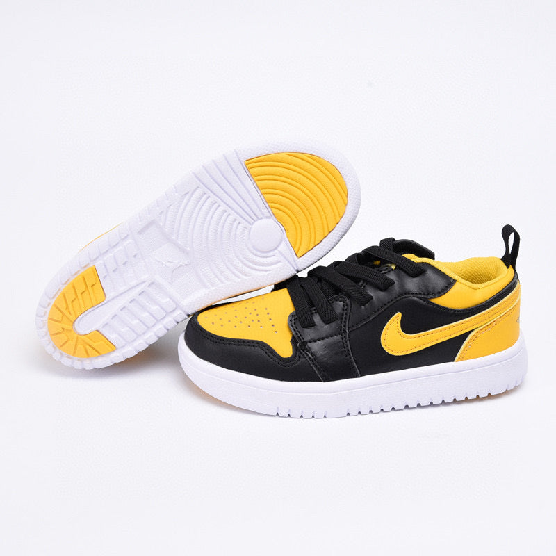 Joe 1 magic buckle children's shoes" black, yellow"