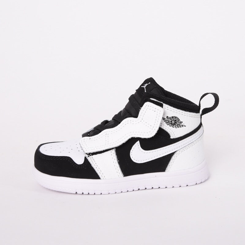 Jordan high top elastic band"  white, black"