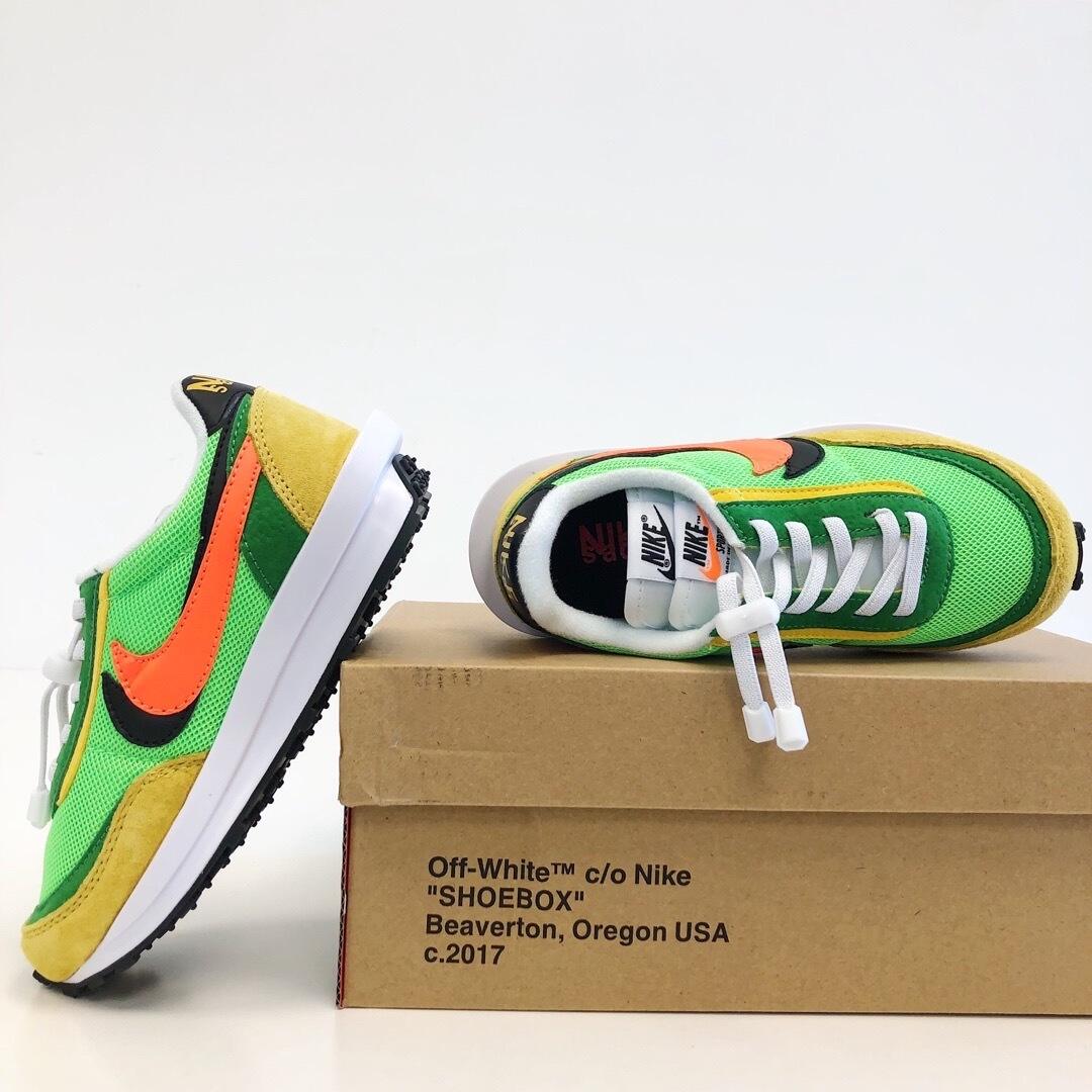 Nike Waffle Casual Jogging Shoes Deconstructed Double Hook