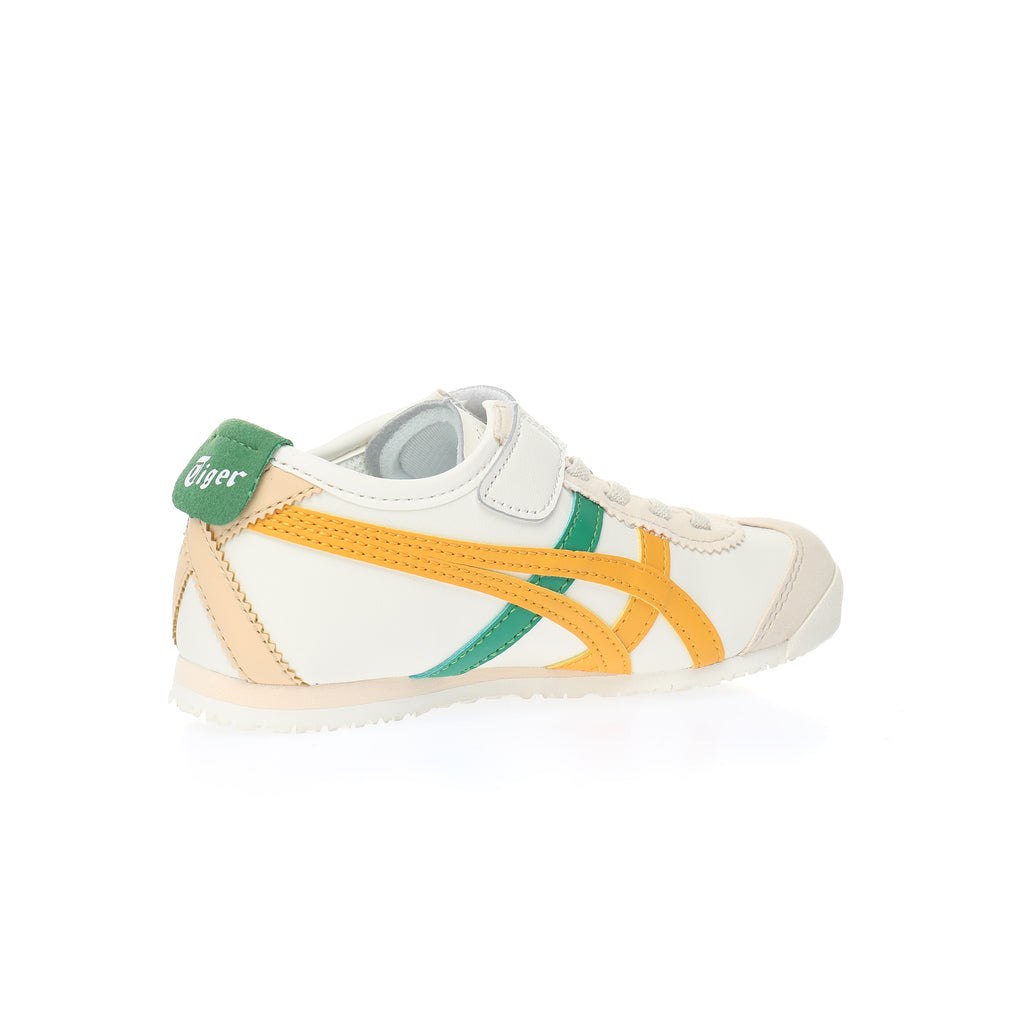 Asics Tiger" cream, orange, green"