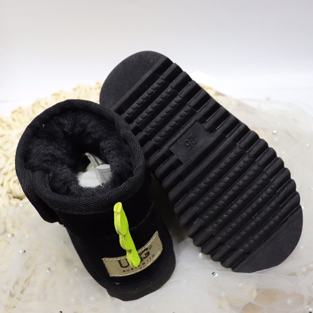 Ugg Velcro Dinosaur Children's Snow Boots" black"