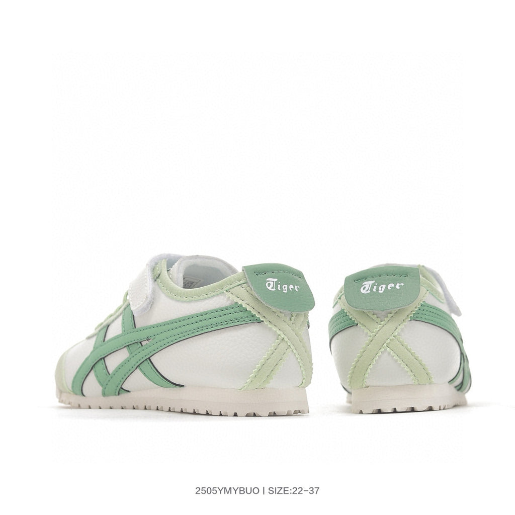 Asics shoes " white,& green"