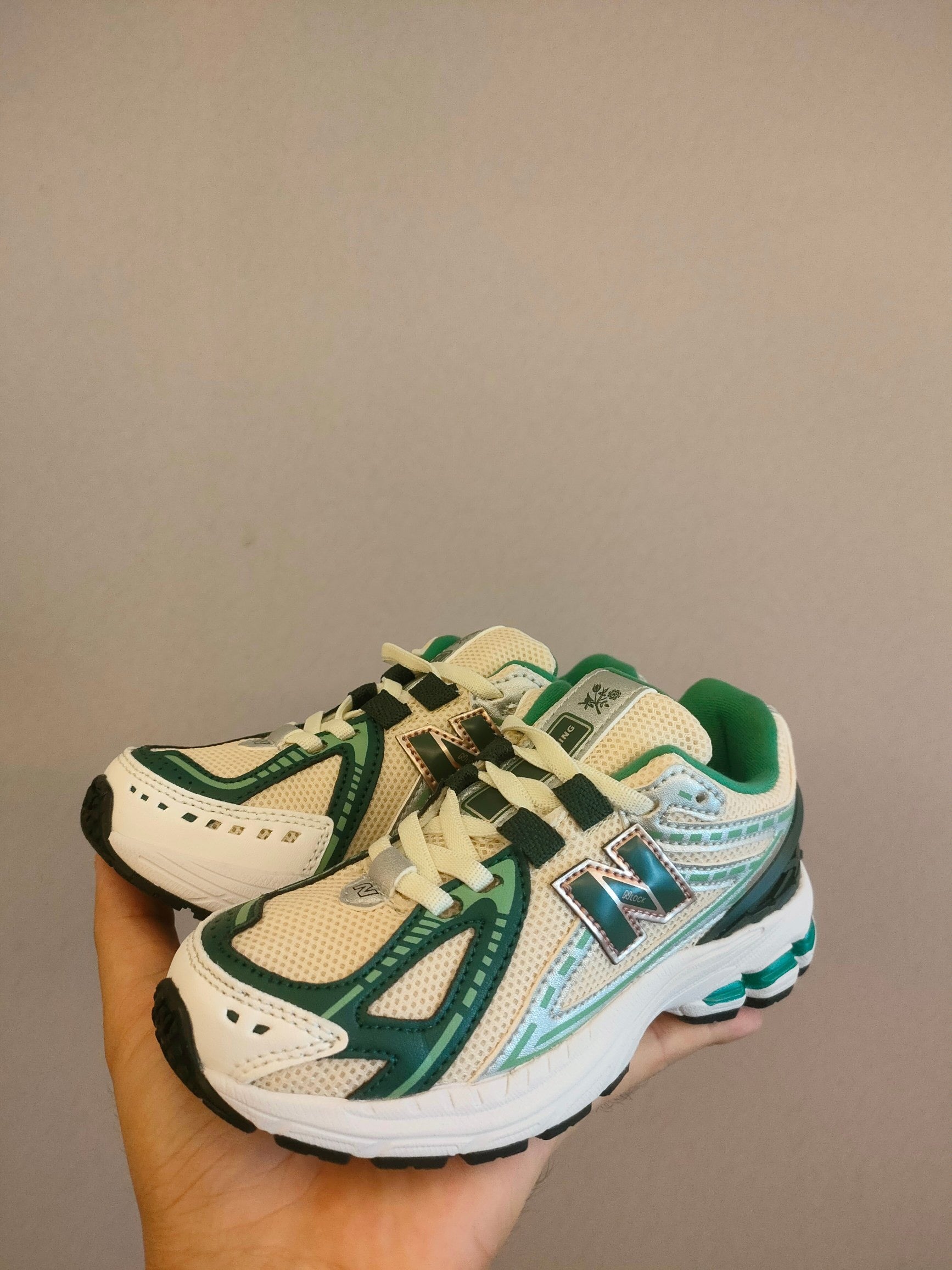 NB1906 parent-child sports shoes" white, green"