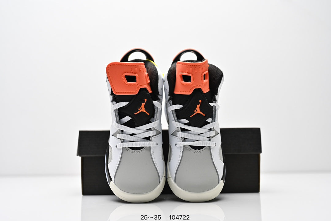 Joe 6 split leather children's shoes "white, gray"