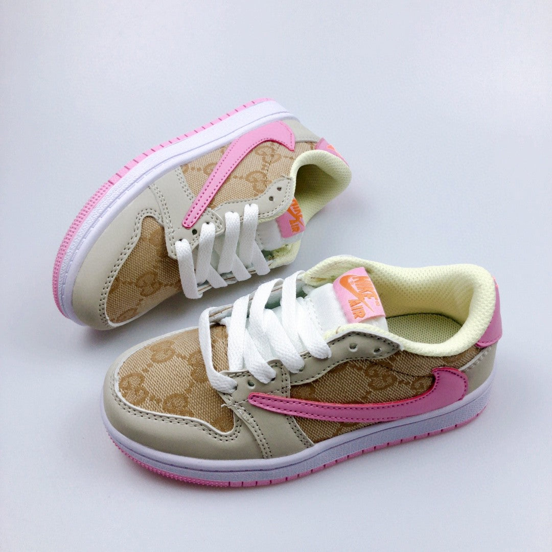 Jordan low-top reverse hook black warrior" beige, pink"