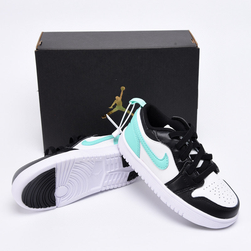 Joe 1 magic buckle children's shoes" white, black, Turquoise"