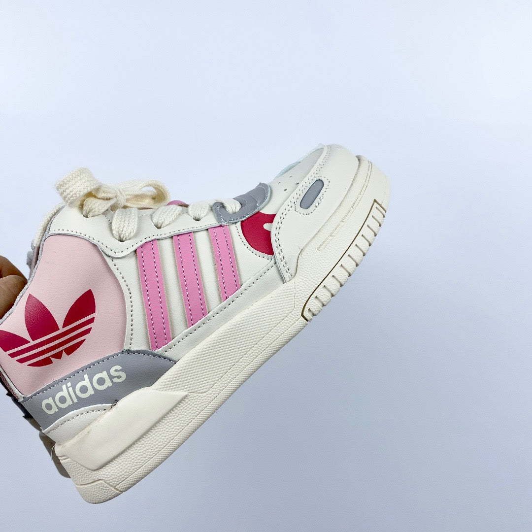 Adidas mid-section sneakers" white, pink'