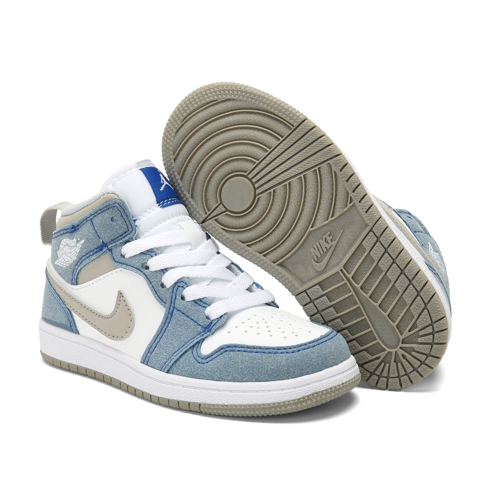 AJ-127" white, sky blue"