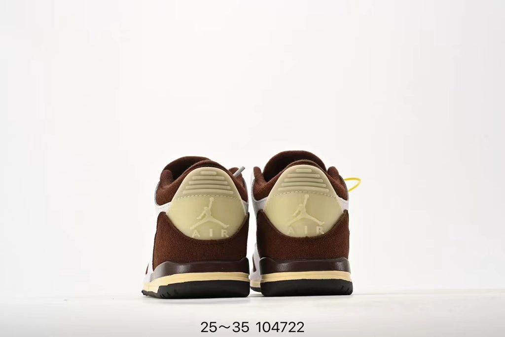 Joe 3" white, dark brown"