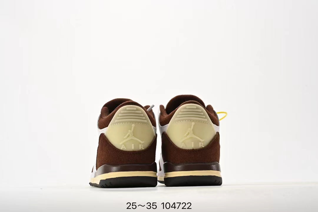Joe 3" white, dark brown"