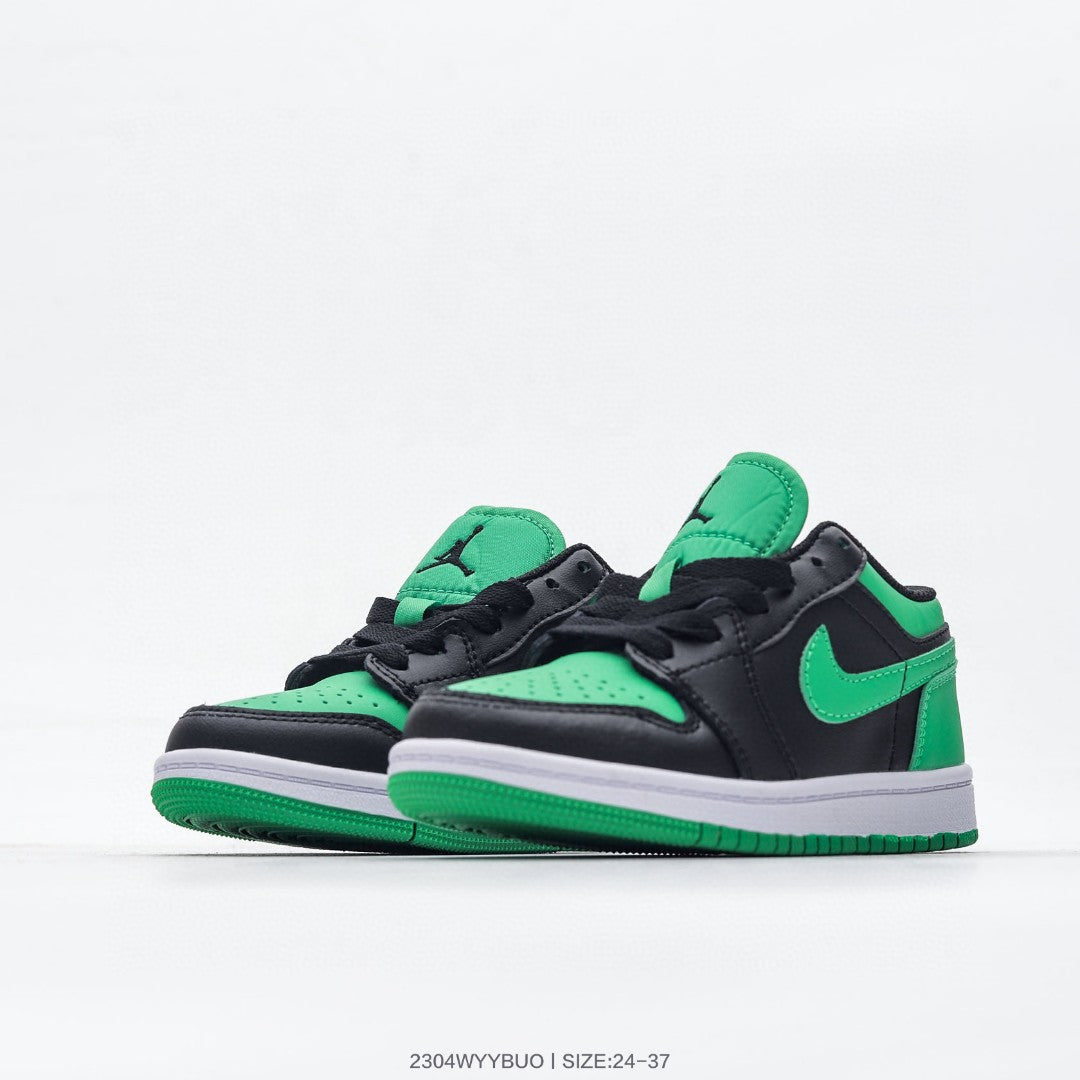 Joe 1 low-top children's shoes" black, green"