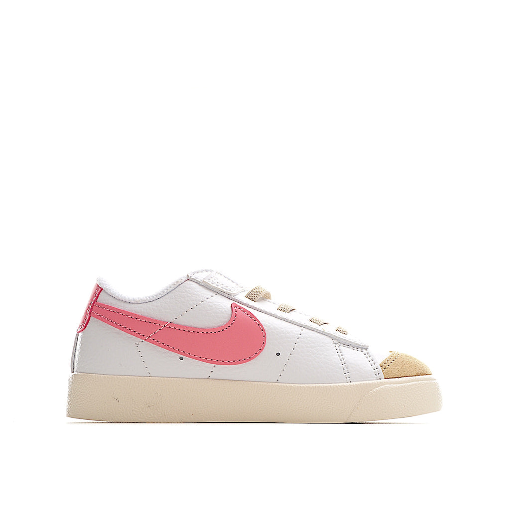 Trail Blazers Velcro Low-Top Kids Sneakers" white, pink"