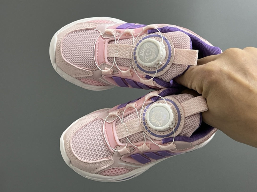 Trefoil rotating button children's shoes " pink, purple"