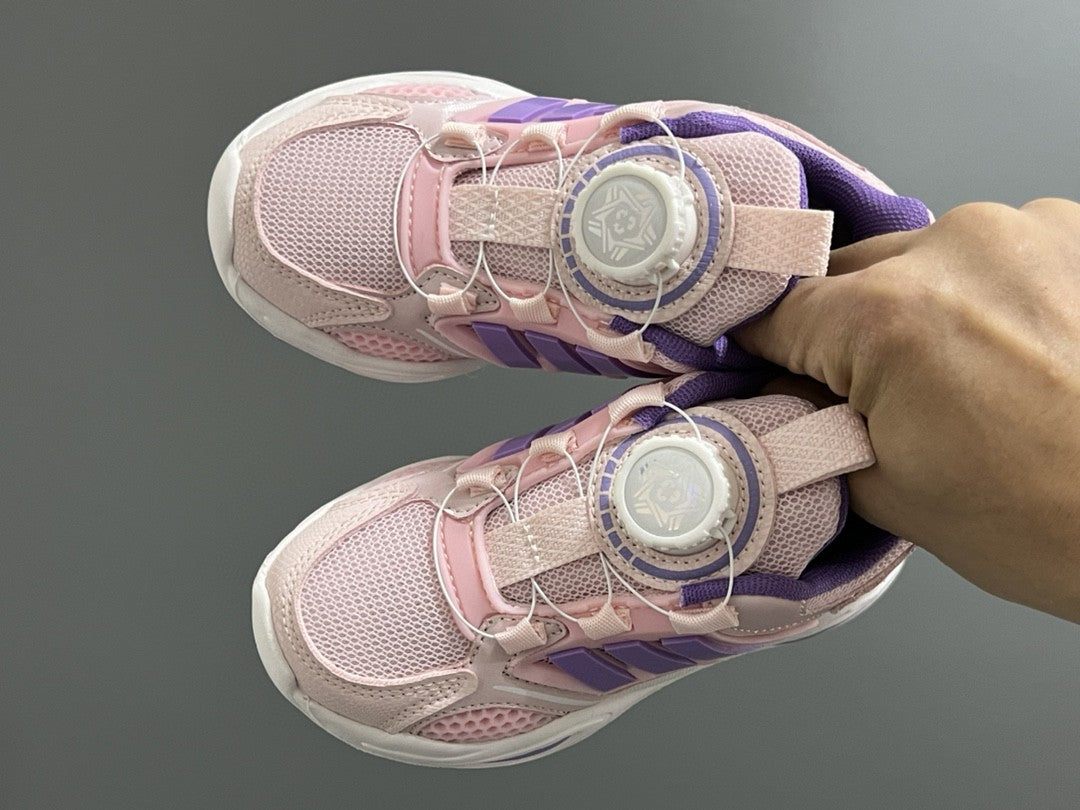 Trefoil rotating button children's shoes " pink, purple"