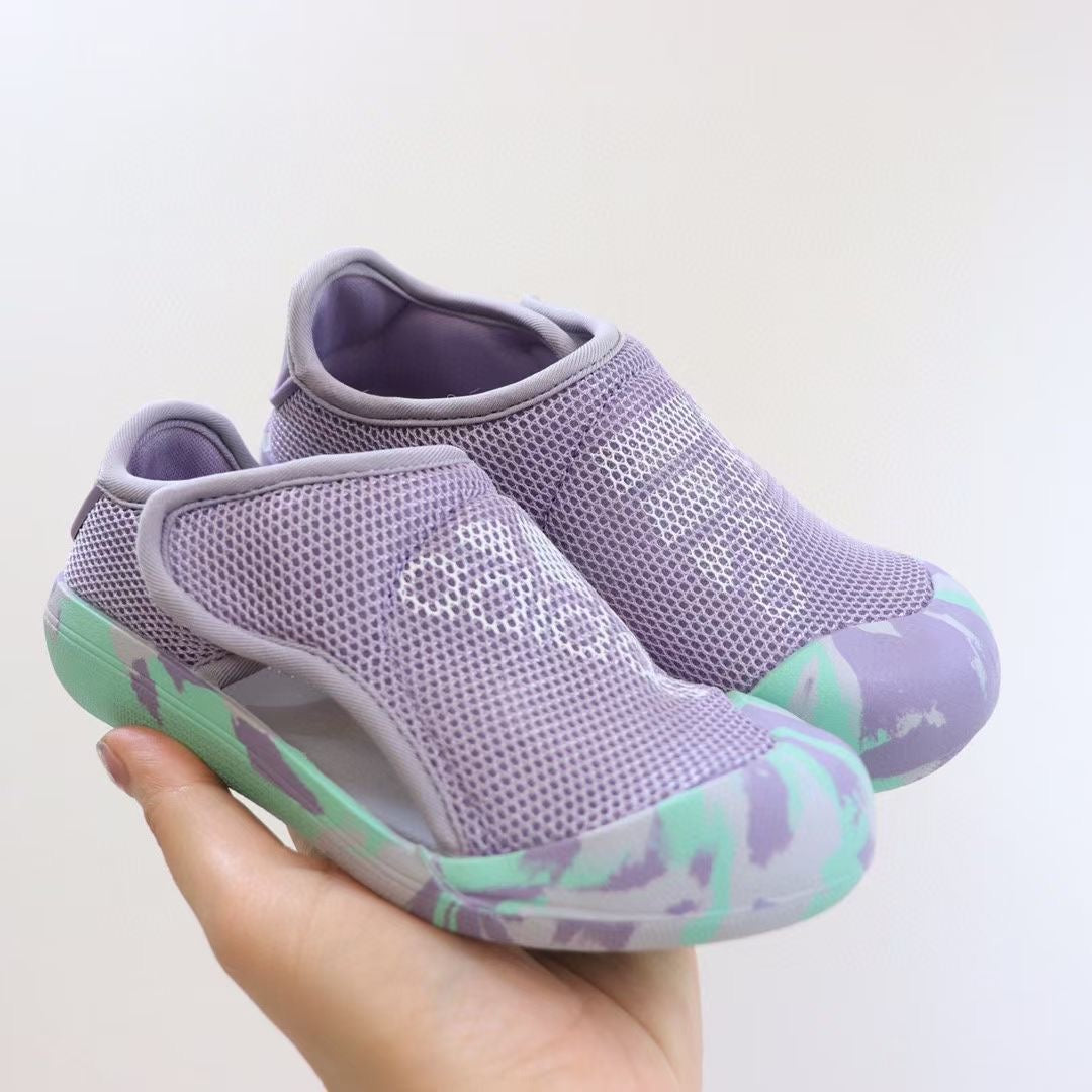 Adidas 3.0 Baotou mesh sandals "light purple, green"