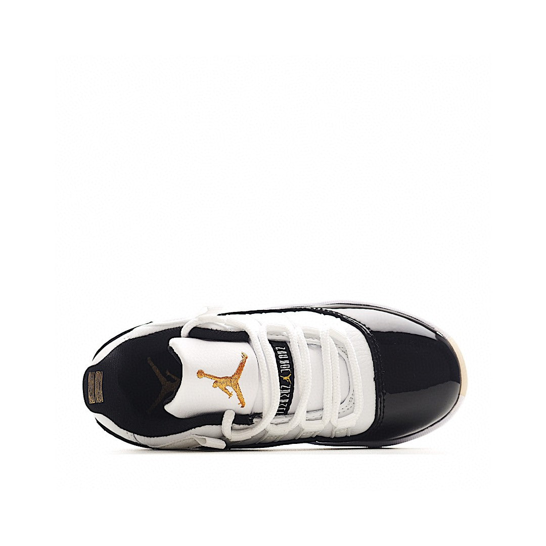 The classic AJ11 is back, mid-top" white, black"