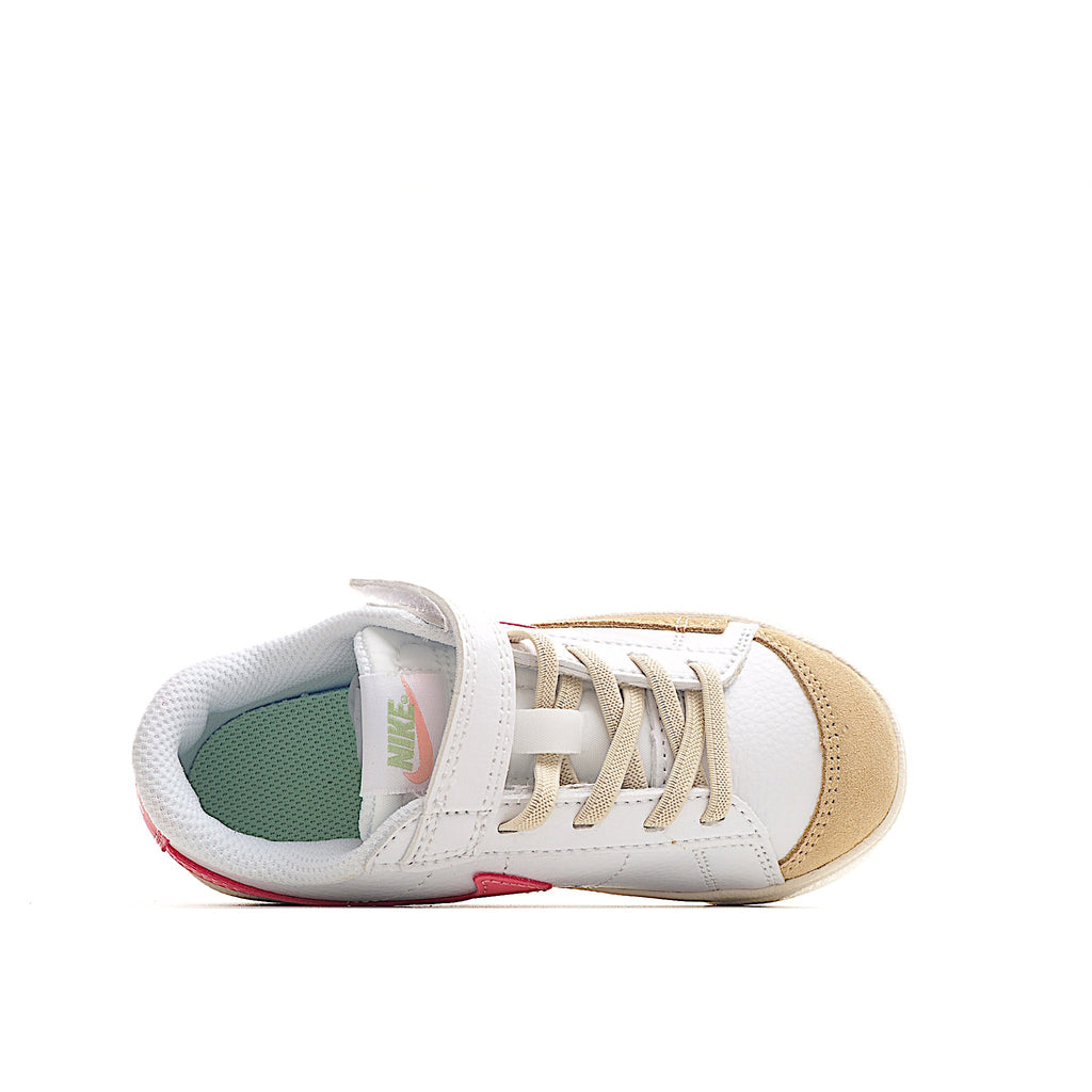 Trail Blazers Velcro Low-Top Kids Sneakers" white, pink"