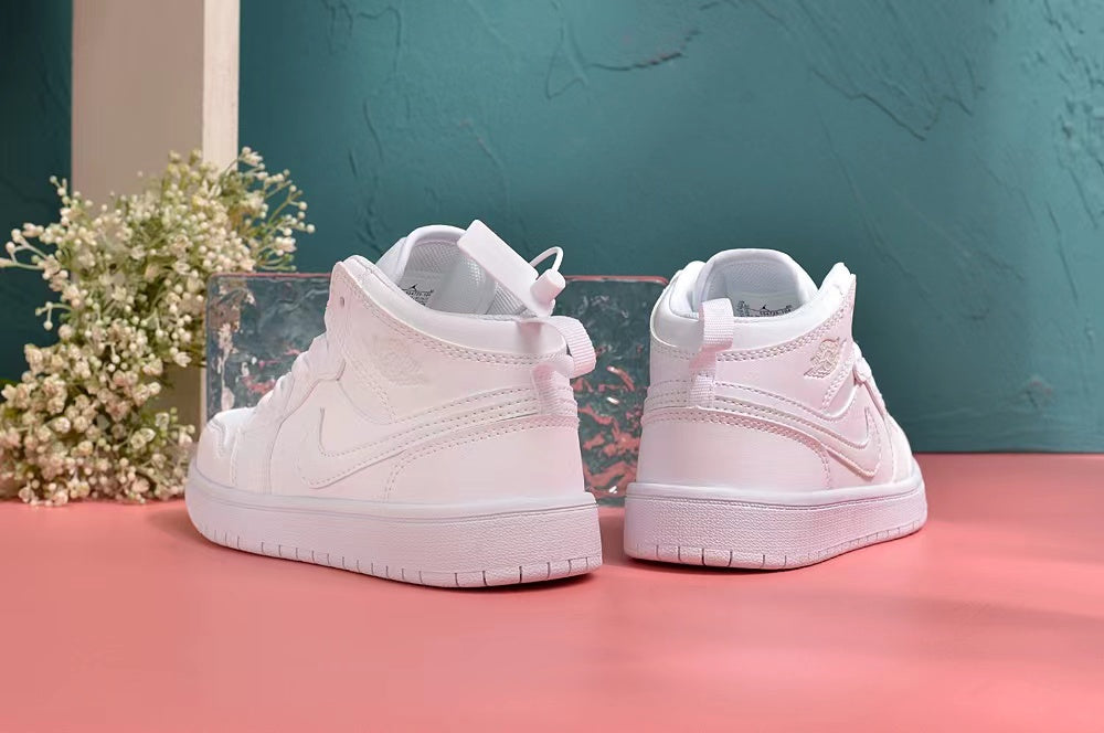 Jordan AJ1 children's shoes" white"