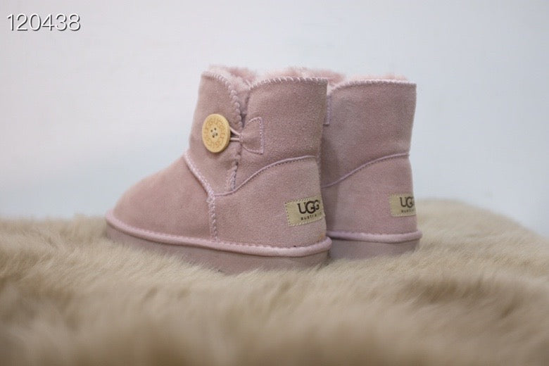 UGG mahogany buckle children's snow boots"  pink"