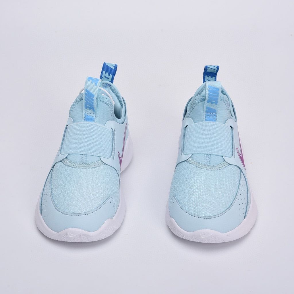 Nike slip-on running shoes" sky blue, purple"