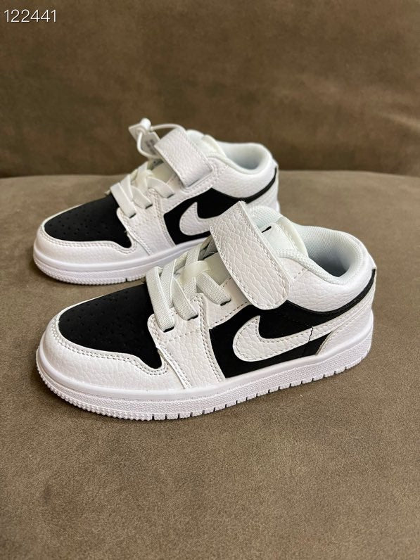 AIR JORDAN 1 low-top Velcro" white, black"