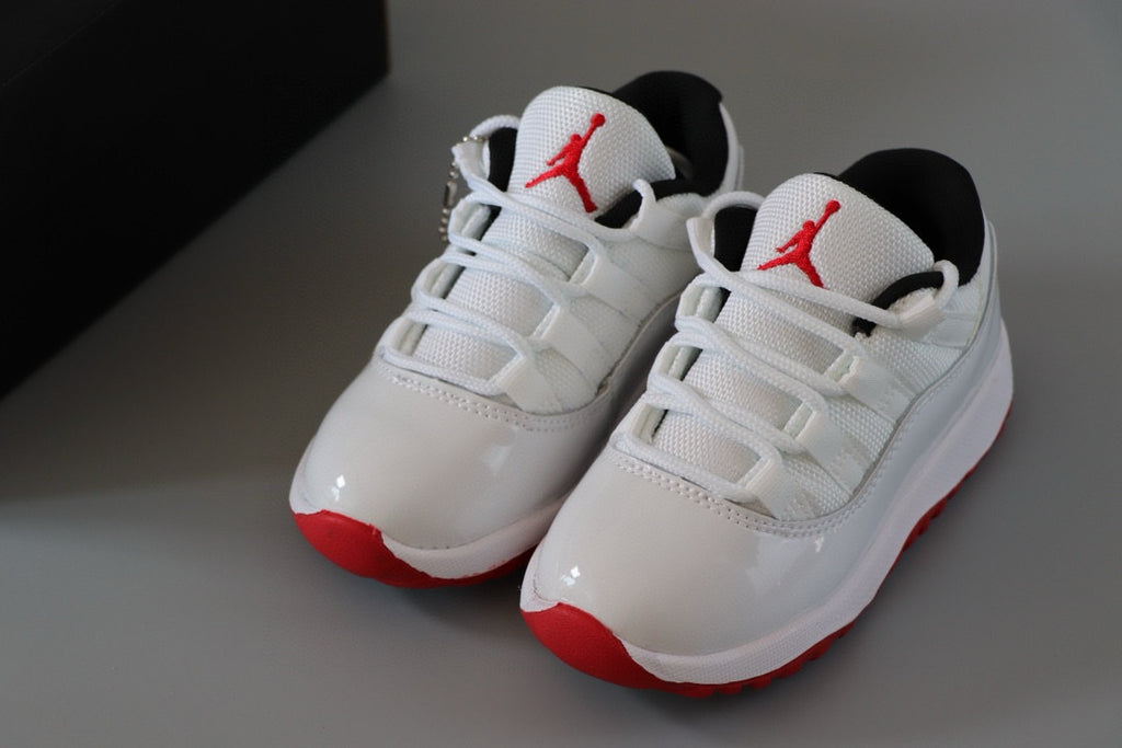 Joe 11 low-top children's shoes" white, red"