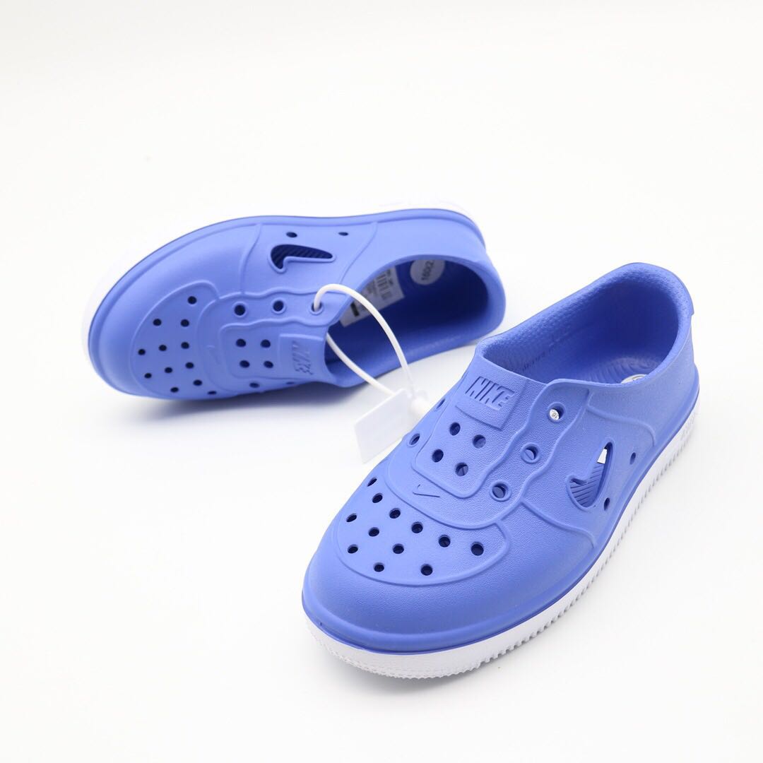 Nike Air Force Hole Shoes Beach Sandals" blue"