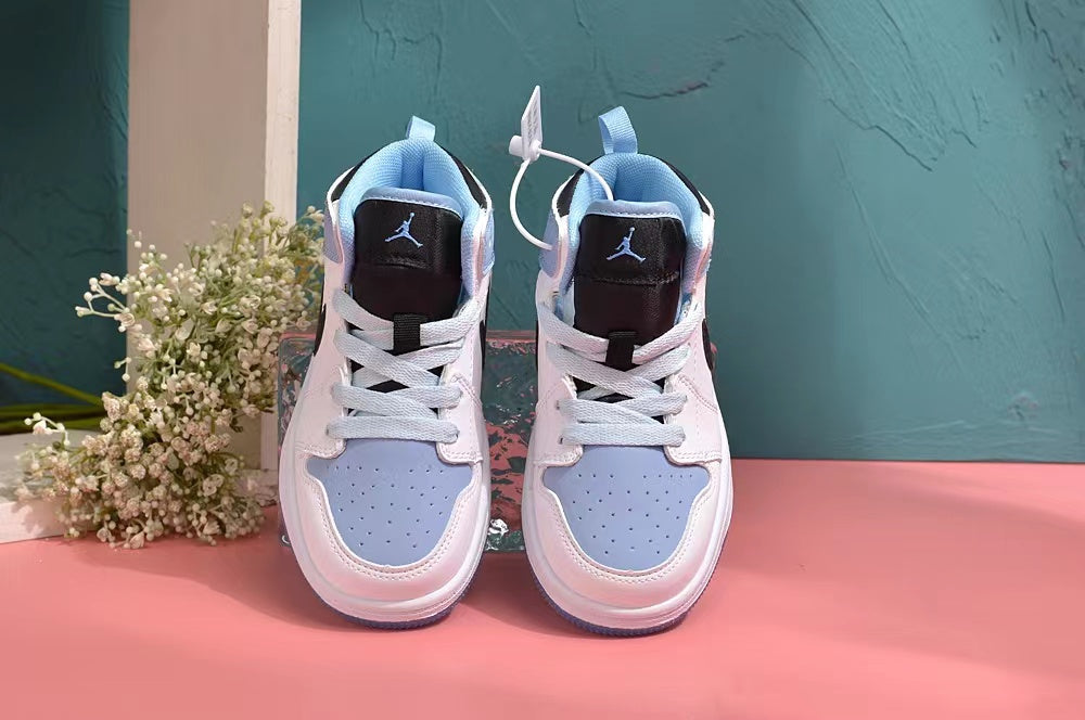 Jordan AJ1 children's shoes" blue, white"