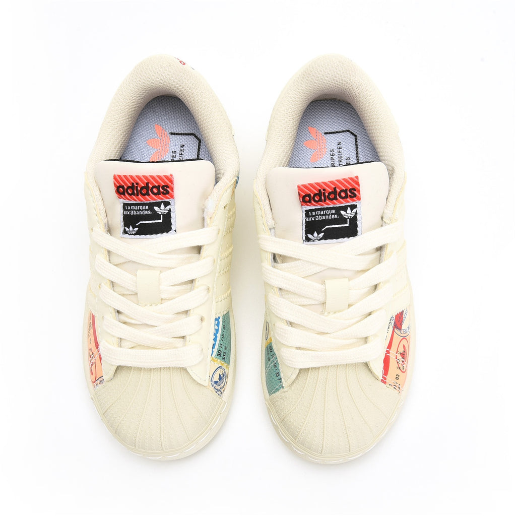 Adidas shell toe lace-up sneakers