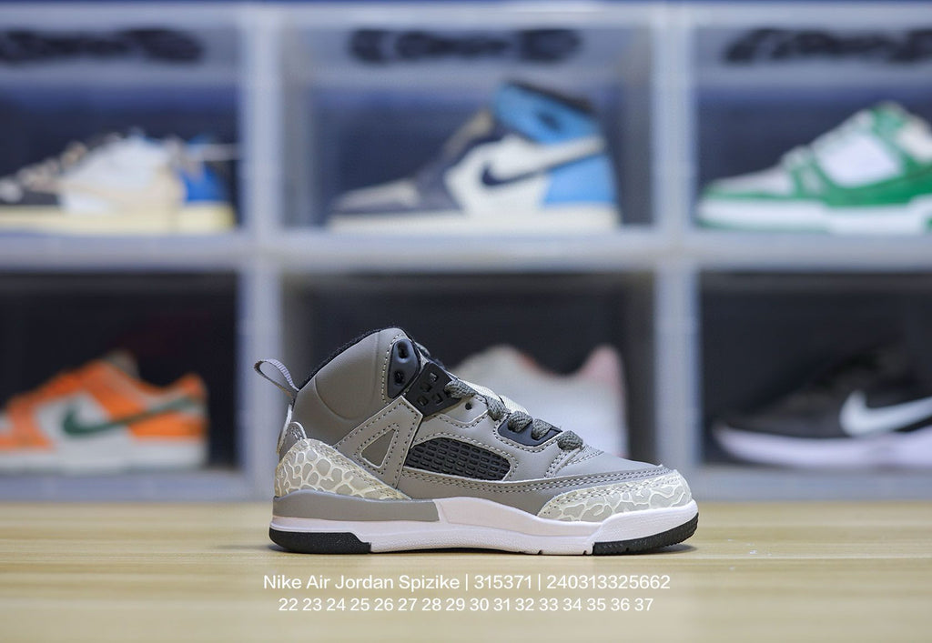 Jordan 3.5 3D Embossed Children's Shoes" Gray"