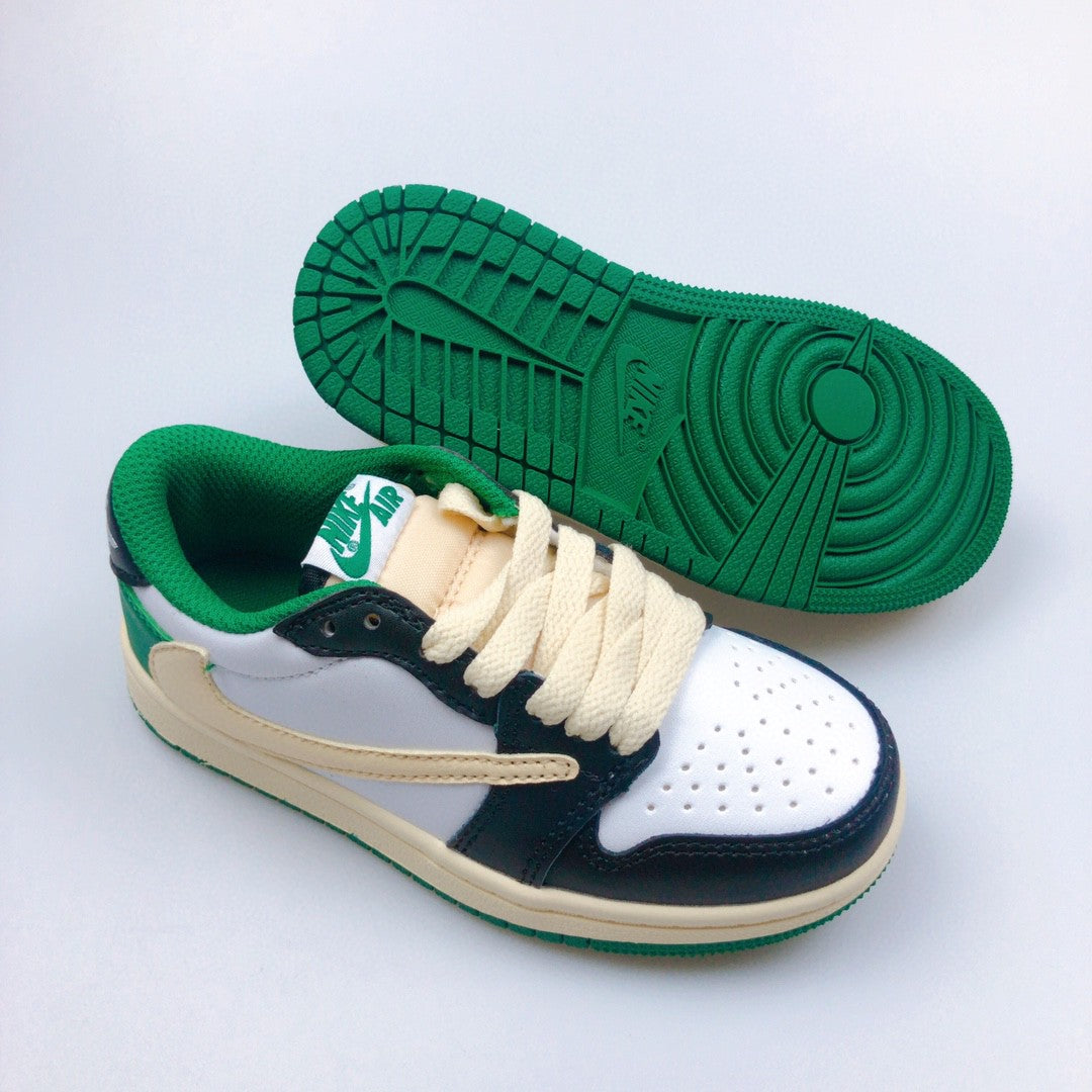 Jordan low-top reverse hook black warrior" white, cream, olive green"